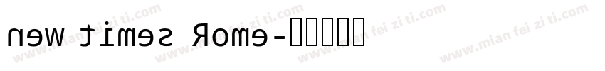 new times Rome字体转换